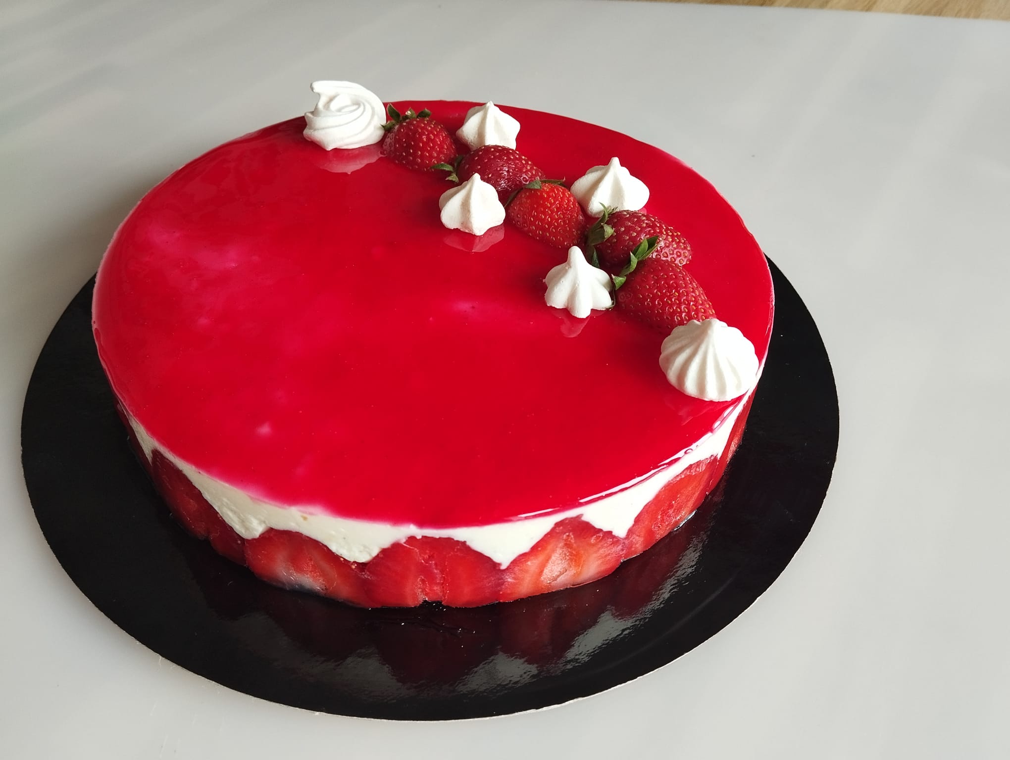 Photo de notre Fraisier (en saison) réalisé par So' Patiss Fécamp